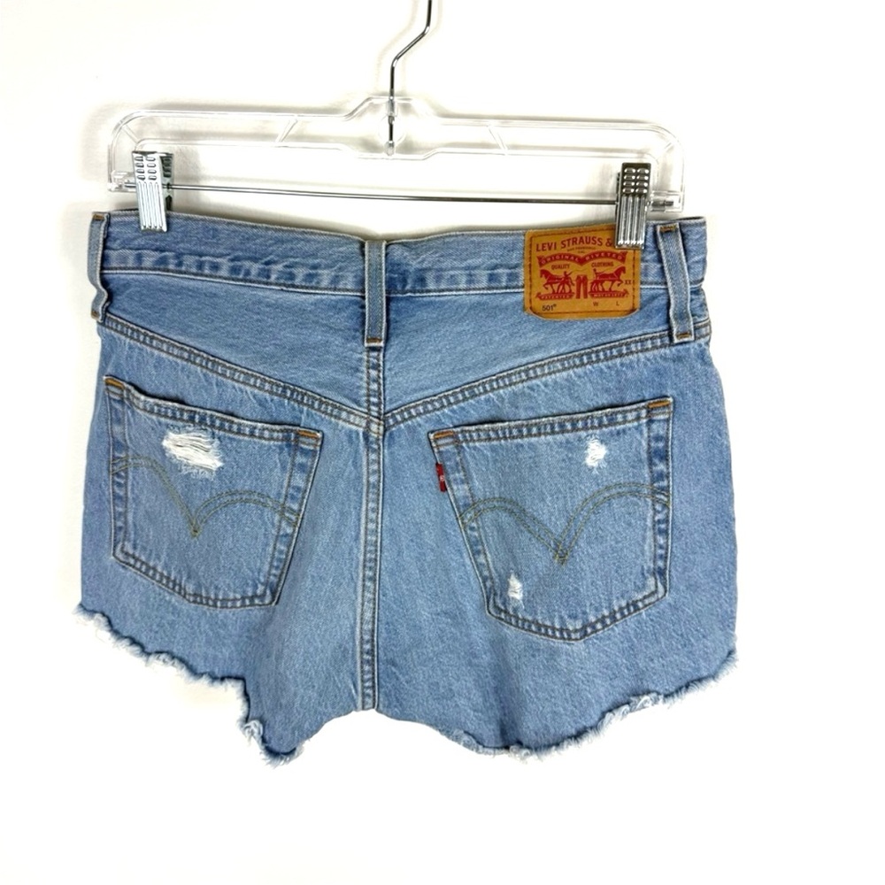 Levi’s Distressed 501 Denim Shorts Size 27
